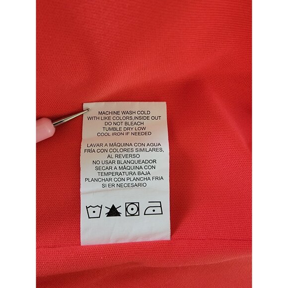 XOXO Red Zip Front Y2K Sheath Structured Preppy Dress XL - Picture 5 of 5